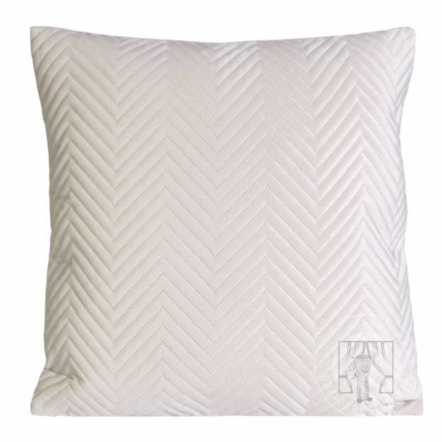 Zamatová obliečka na vankúš SOFIA 45x45 cm krémová