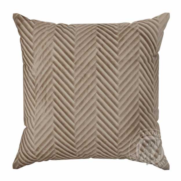 Zamatová obliečka na vankúš SOFIA 45x45 cm hnedá