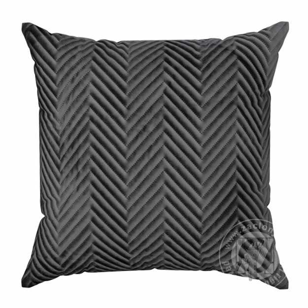 Zamatová obliečka na vankúš SOFIA 45x45 cm čierna