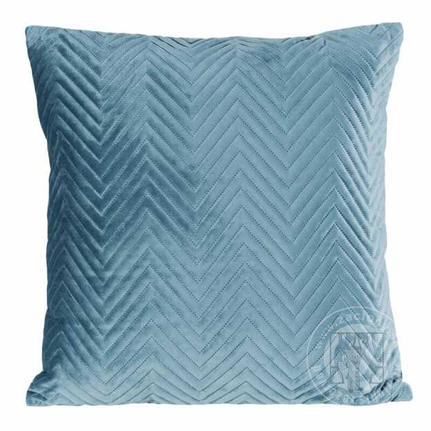 Zamatová obliečka na vankúš SOFIA 45x45 cm svetlomodrá