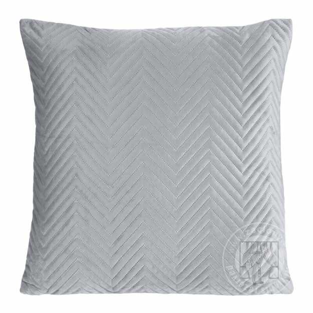 Zamatová obliečka na vankúš SOFIA 45x45 cm strieborná