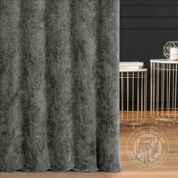Šenilový záves ALETA 280 cm popolavý