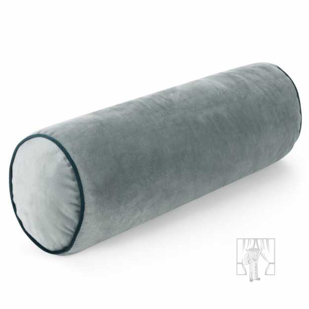 Vankúš valec GAJA5 s lemovaním 15x45 cm morský