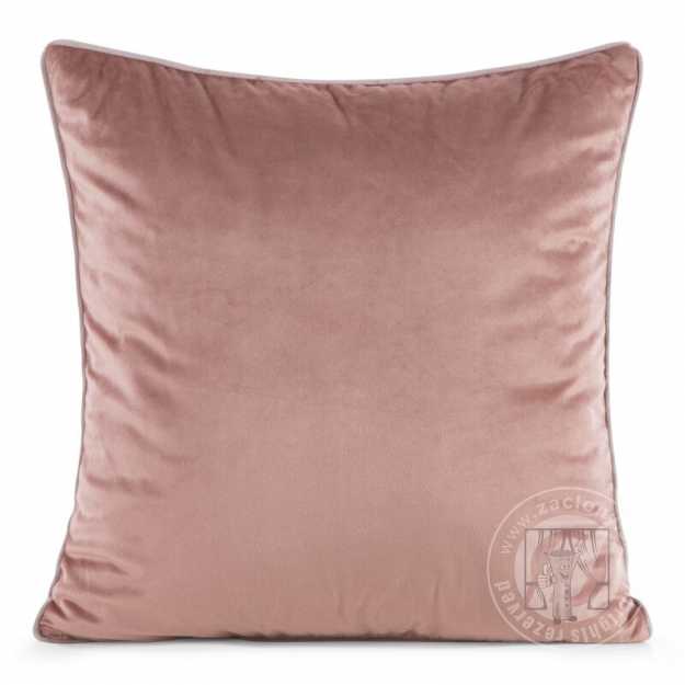 Obliečka na vankúš GAJA2 s lemovaním 60x60 cm tmavoružová