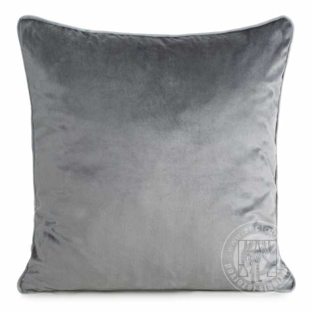 Obliečka na vankúš GAJA2 s lemovaním 60x60 cm oceľová