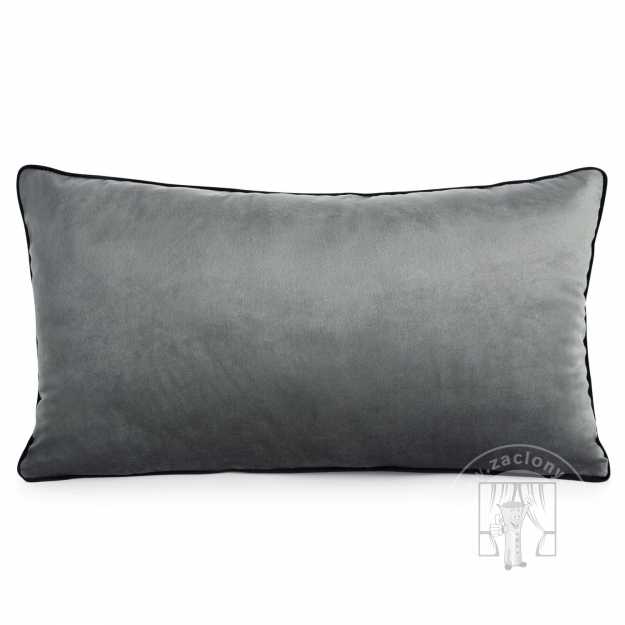 Vankúš GAJA3 s lemovaním 30x50 cm grafitová