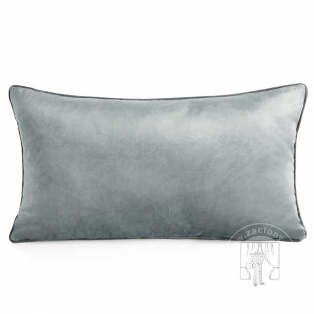 Vankúš GAJA3 s lemovaním 30x50 cm strieborná