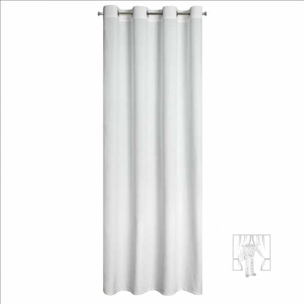 Záves MELANIE na krúžkoch biely 140x250cm