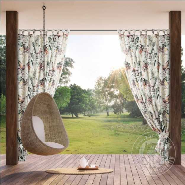 Záves na terasu GARDEN2 na pútkach 155x240 cm nature