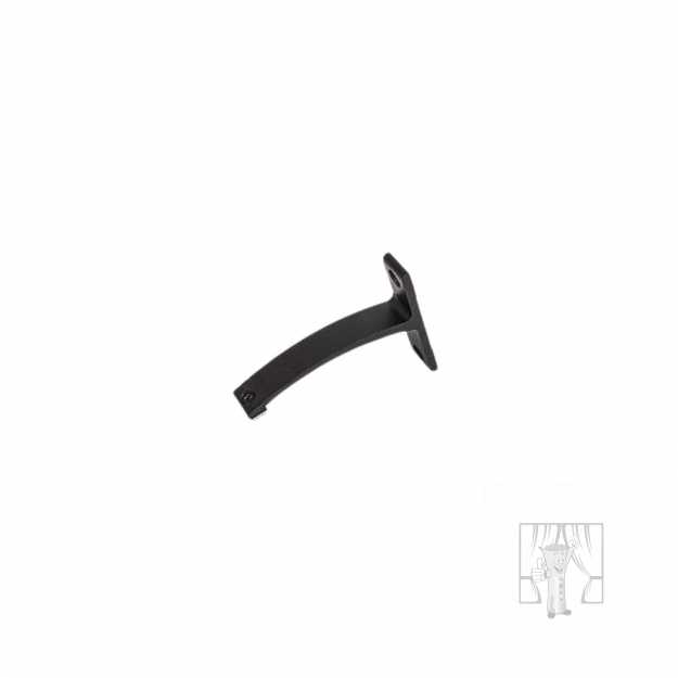 Nástenný držiak LUXOR Čierny 120 mm - Jednoduchý