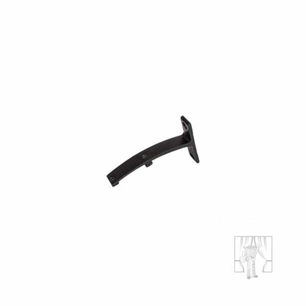 Nástenný držiak LUXOR Čierny 60/120 mm - Dvojitý