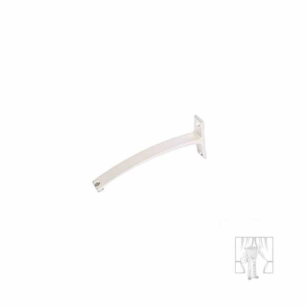 Nástenný držiak LUXOR Biely 180 mm - Jednoduchý
