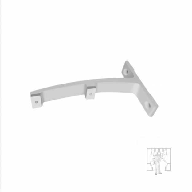 Nástenný držiak LUXOR Biely 60/120 mm - Dvojitý