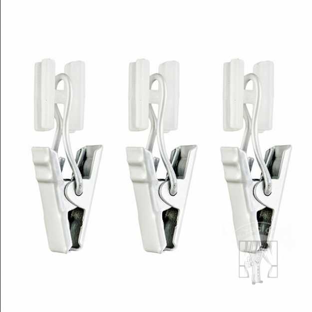 Štipce LUXOR Biele - 10ks