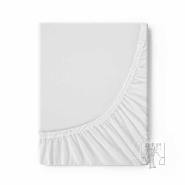 Napínacia plachta JERSEY3 140x200 cm biela