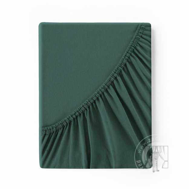 Napínacia plachta JERSEY3 140x200 cm tmavozelená