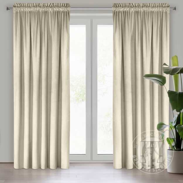 Záves ROSA na páske krémový 140x270cm