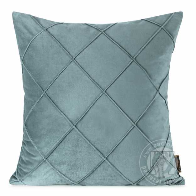 Zamatová obliečka na vankúš NALA2 45x45 cm svetlomodrá