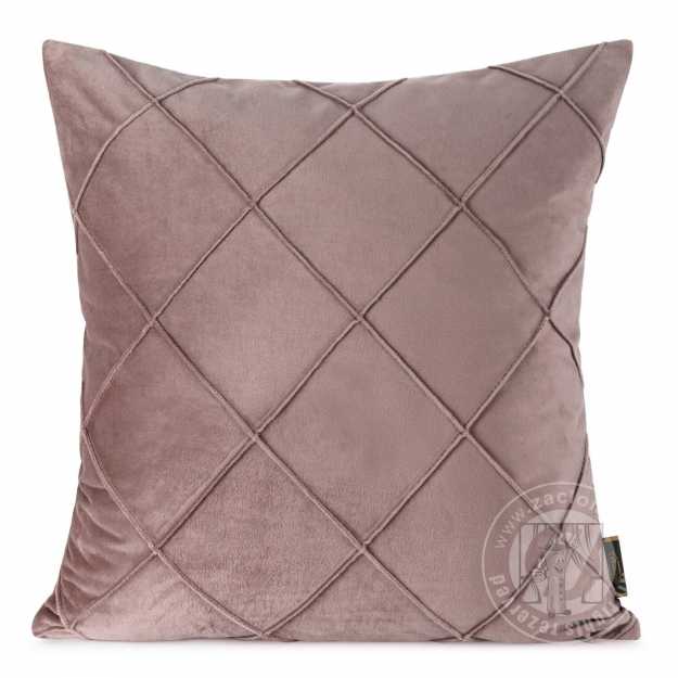 Zamatová obliečka na vankúš NALA2 45x45 cm púdrová