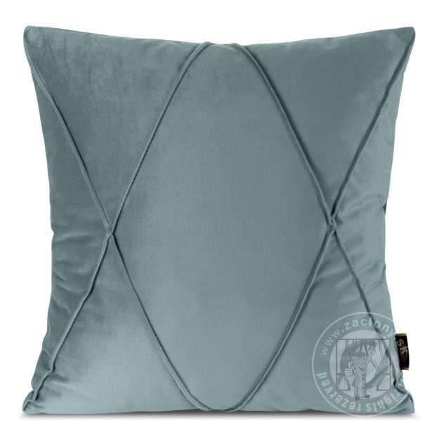 Zamatová obliečka na vankúš NALA1 45x45 cm svetlomodrá