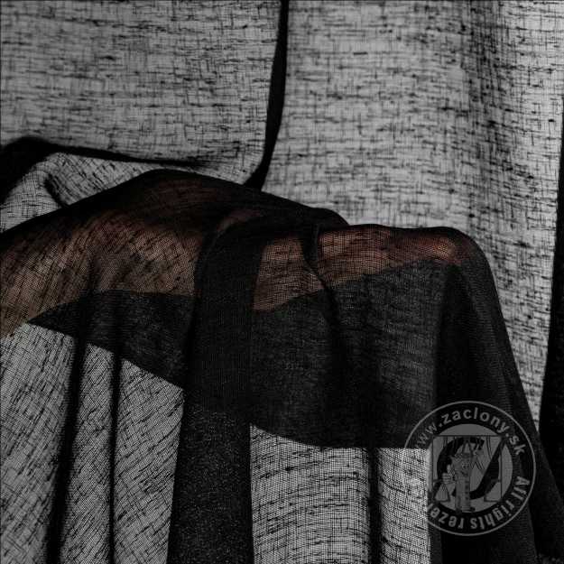 Záclona metráž 5500/ETA čierna E