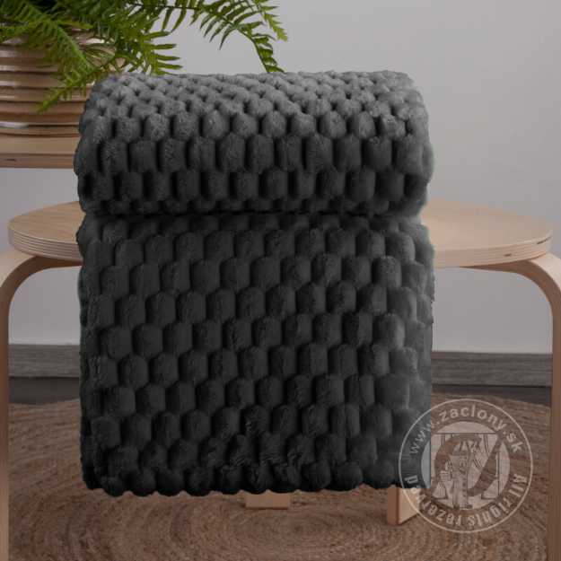 Deka z mikroflanelu CINDY6 170x210cm čierna