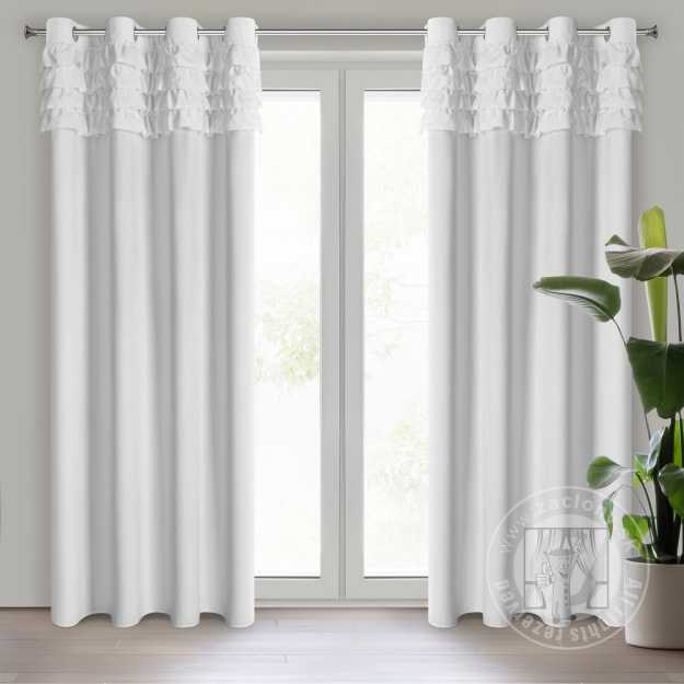 Záves ERIN na krúžkoch 140x250 cm biely