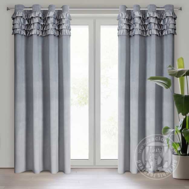 Záves ERIN na krúžkoch 140x250 cm sivý