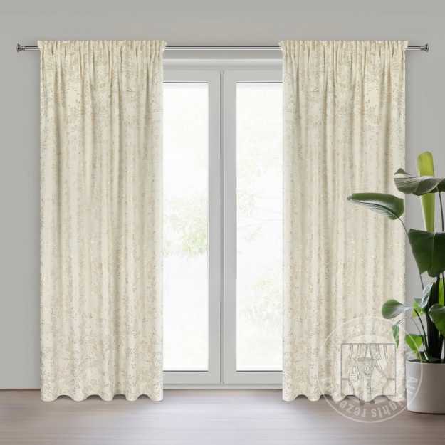 Záves FELIS na páske 140x270 cm krémový