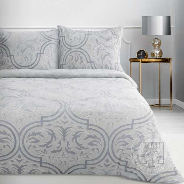Posteľná bielizeň flísová FLANO 140x200cm + 70x90cm, strieborná/oceľová