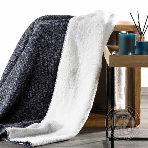 Deka obojstranná PANDA 150x200cm granátová/biela