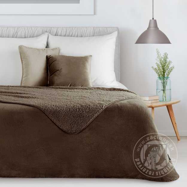 Deka obojstranná TEDY 170x210cm tmavohnedá