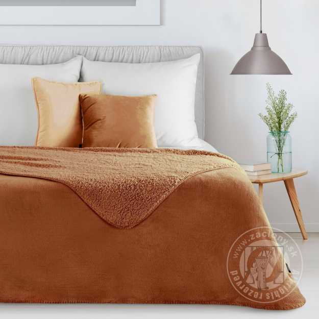 Deka obojstranná TEDY 200x220cm tehlová
