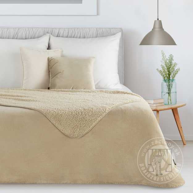 Deka obojstranná TEDY 200x220cm svetlobéžová