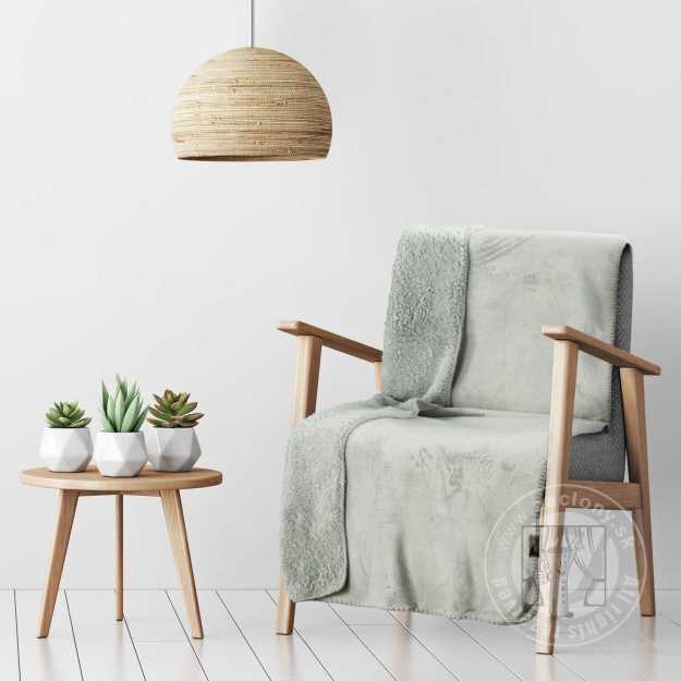 Deka obojstranná TEDY 70x160cm strieborná