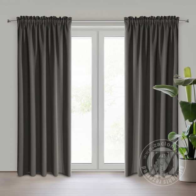 Záves BLACKOUT na páske 135x270cm grafitový