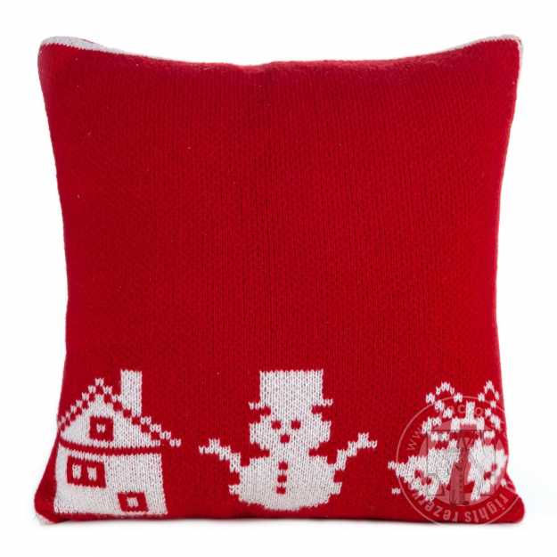 Vianočná obliečka na vankúš NOEL 45x45cm červená/biela