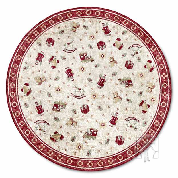 Kruhový kusový koberec Villeroy & Boch Toy´s Delight 106217 Red Multicolour