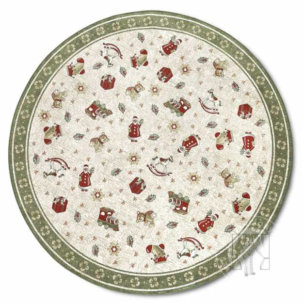 Kruhový kusový koberec Villeroy & Boch Toy´s Delight 106218 Green Multicolour