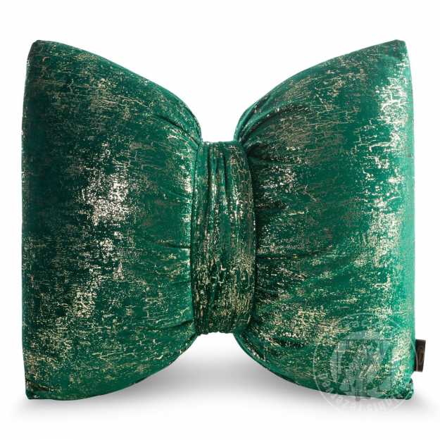 Vianočný vankúš KOKARDA 45x55 cm zelený/zlatý