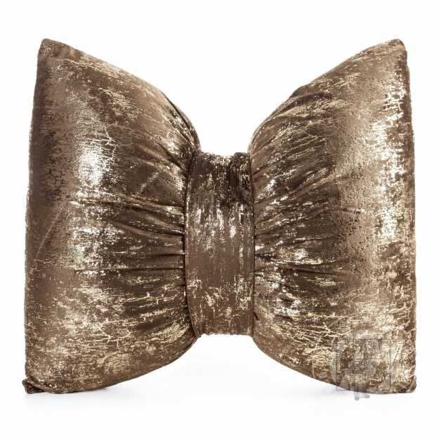 Vianočný vankúš KOKARDA 45x55 cm hnedý/zlatý