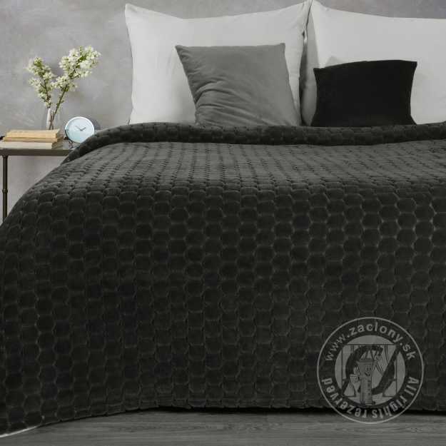 Deka z mikroflanelu ZOE 150x200cm grafitová