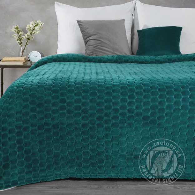 Deka z mikroflanelu ZOE 150x200cm tmavotyrkysová