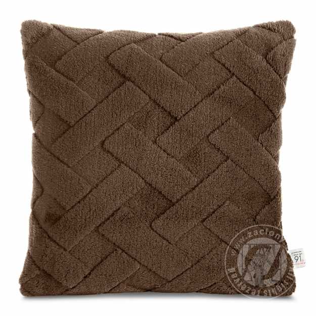 Obliečka na vankúš CARO 45x45cm hnedá