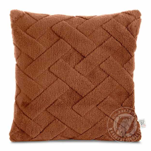 Obliečka na vankúš CARO 45x45cm tehlová