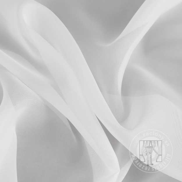 Záclona metráž WOAL biela 370cm