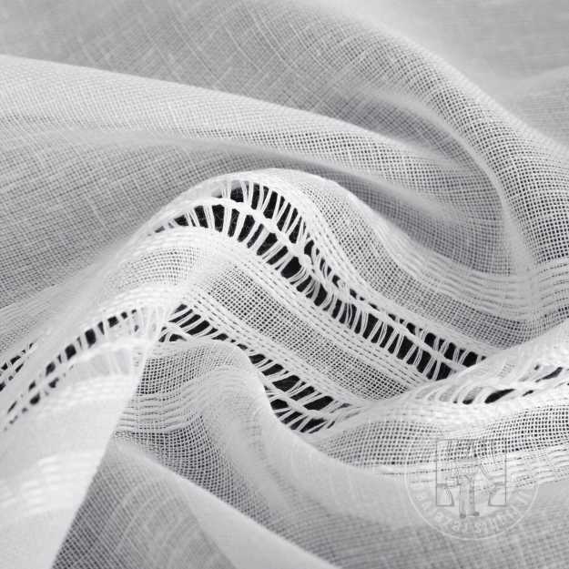 Záclona metráž 12608 biela 300cm