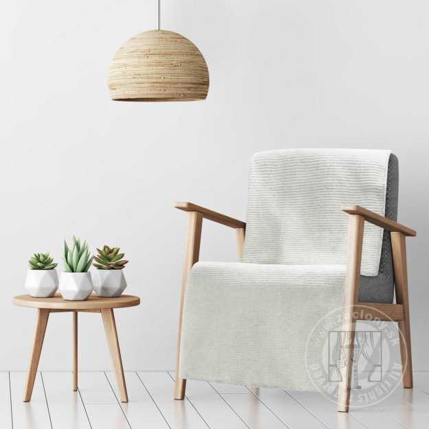 Deka AMBER na kreslo 70x160cm krémová