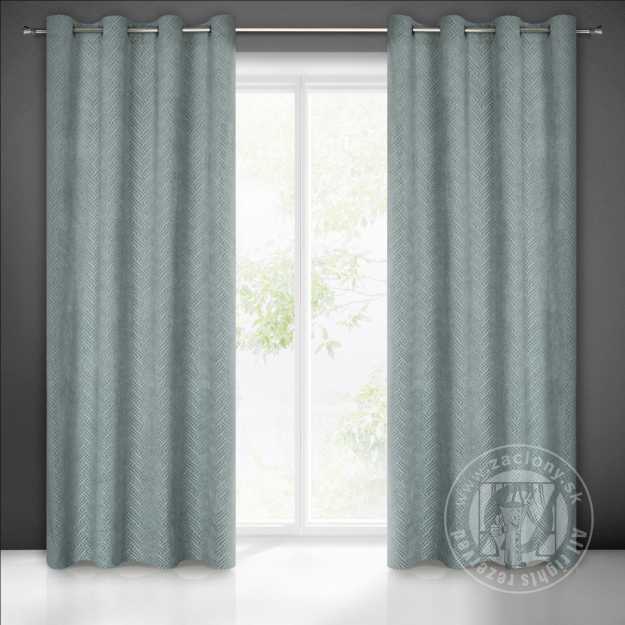 Záves ISLA na krúžkoch 140x250cm oceľový