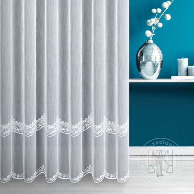 Záclona metráž 725352 biela 280cm